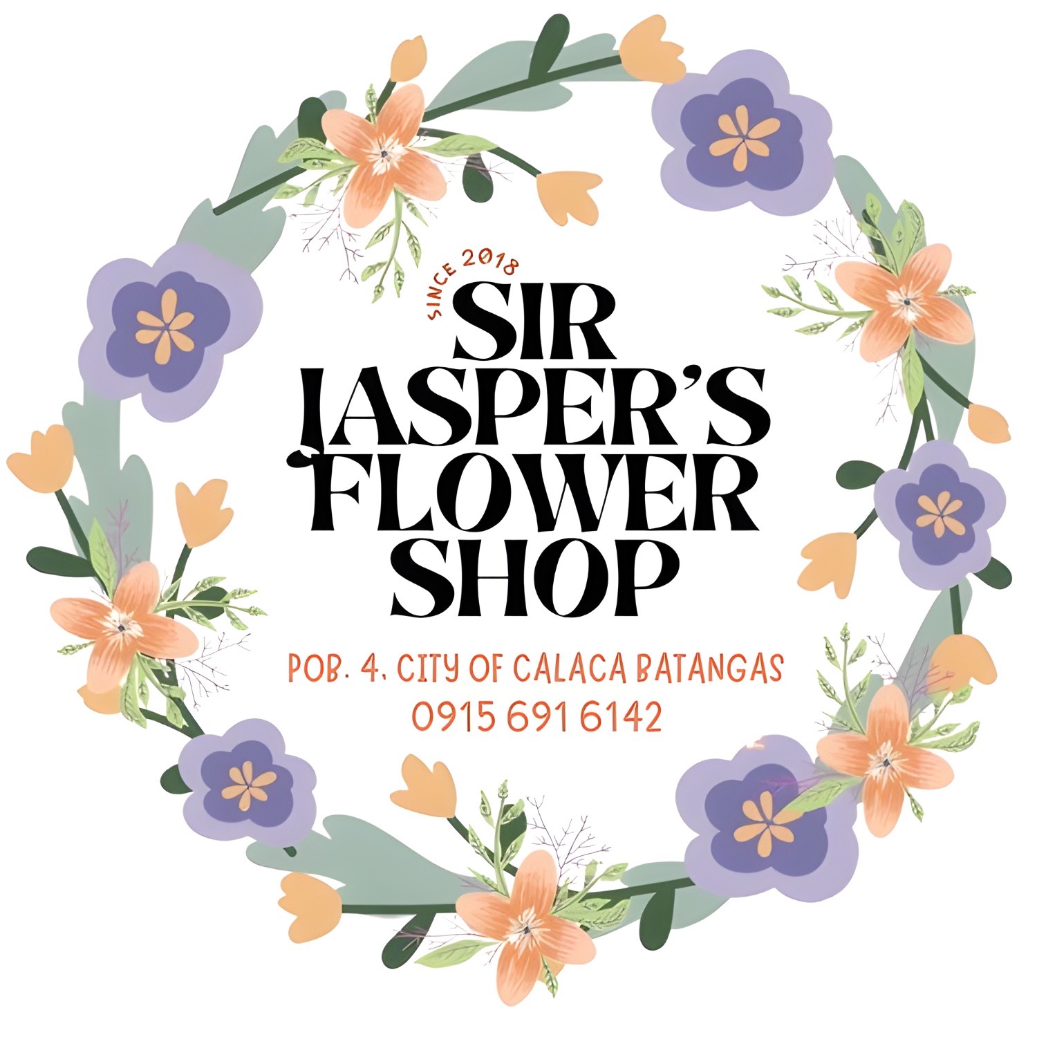 Sir Jasper’s Flower Shop Logo